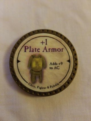 , 1 Plate Armor,  9 Ac 2007 Ultra - Rare True Dungeon Token,  Out Of Print