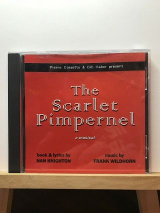 The Scarlet Pimpernel A Musical By Frank Wildhorn & Nan Knighton (cd,  1996) Rare