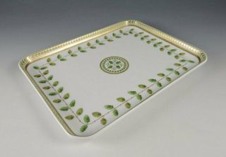Bernardaud Limoges Constance Rare RECTANGULAR Pastry TRAY with TAGS 2