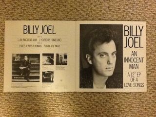 Billy Joel A Gift For Valentines Day (an Innocent Man) Rare 1st Press 4 Songs Nm