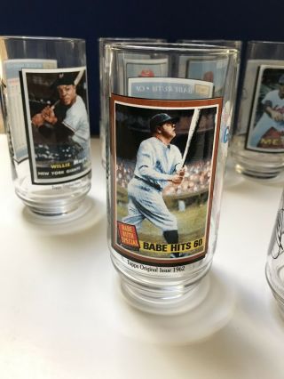 Topps 1993 McDonalds Glasses Rare COMPLETE SET OF 10 YAZ,  RUTH Gehrig Clemente 3