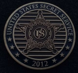 Rare Dnc Usss United States Secret Service White House President Challenge Coin