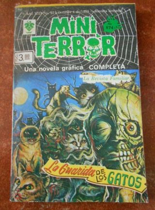 1979 Mini Terror Comic Scary Women In Danger Demons Horror Demonic Cats Cat Rare