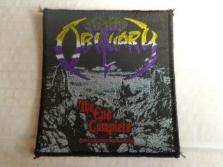 Patch Obituary " The End Complete " Vintage Rare 1992