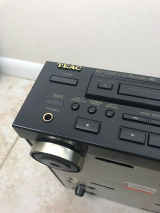 RARE TEAC RW - D200 Digital Audio CD/CD - R/CD - RW Recorder 120/230V 50/60Hz Rare 4