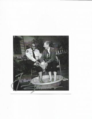 Francois Clemmons /mister Rogers Signed 5x5 From The Show With/coa/very - Rare/