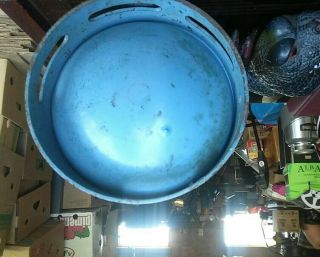 Vtg Primus propane bottle Lamp and Handle Blue color RARE 2
