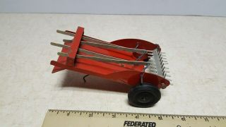 Rare 1950s Slik Toy Co Tractor Hayloader Pressed Steel Toy