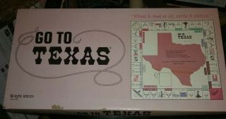Rare 1979 Never Played Go To Texas Board Game By Bright Ideas