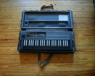 Korg Poly - 800 Rare Reverse Keys Analog Synthesizer Keyboard Synth 1980s Japan