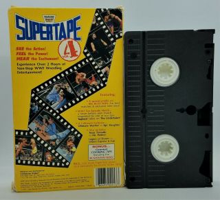 WWF SUPERTAPE 4 VHS Rare Big Box WWE 196 Coliseum Video 2