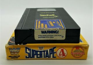 WWF SUPERTAPE 4 VHS Rare Big Box WWE 196 Coliseum Video 5