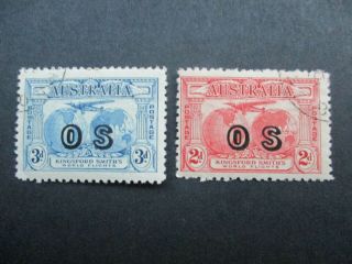 Pre Decimal Stamps: Airmail Overprint Os Cto - Rare (g76)