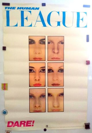 The Human League,  " Dare " Rare 1982 Prom0 Poster,  24 " X36 "