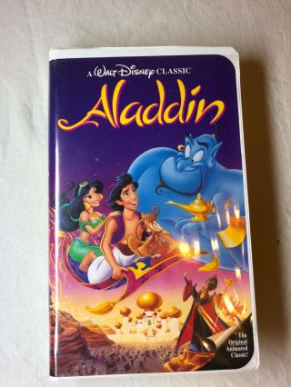 Walt Disney Aladin Black Diamond Rare Vhs Tape