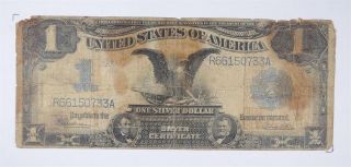 Rare 1899 Black Eagle $1.  00 Large Size Us Silver Certificate - Iconic Note 990