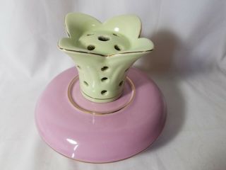 Scentier Porcelain Pink/light Green Oil Fragrance Lamp Rare