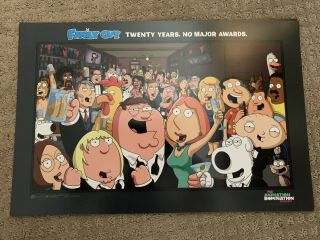 Sdcc 2019 Family Guy Poster 12 " X18 " Comic Con Exclusive Fox Domination Rare Htf