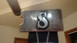 Vintage Sterling Silver Letter " S " Rare Taxco Mexico Money Clip 22g Estate Find