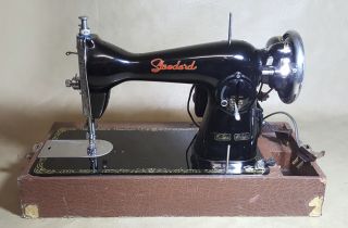 Rare Vintage Standard Portable Sewing Machine All Powers On And