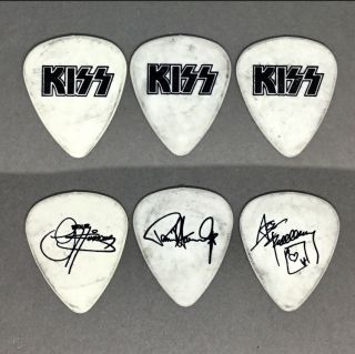 Rare Kiss Farewell Tour Prototype Guitar Pick Set - Last 4 Tour