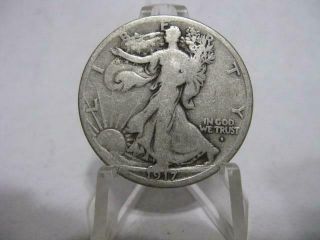 1917s Walking Liberty Half Dollar Very Rare Nfm299