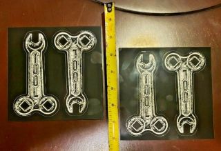 Tool Band Wrench Stickers - Rare Vintage - - - 2 Sheets (4 Stickers)