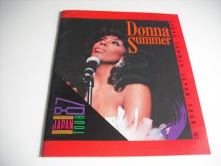 Very Rare Donna Summer Japan Tour Program 1987 Japanese Concert Brochure Book