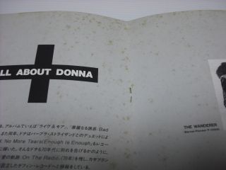 VERY RARE Donna Summer Japan Tour Program 1987 Japanese Concert Brochure Book 6