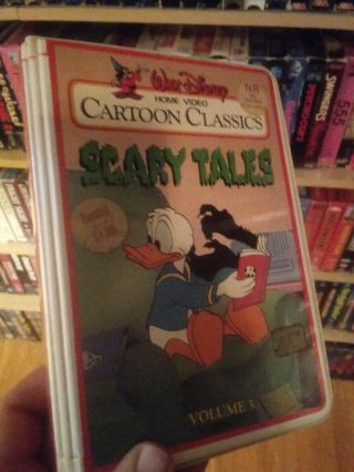 Walt Disney Cartoon Classic Scary Tales Beta Vintage Rare Betamax Tape Halloween