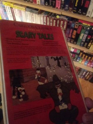 Walt Disney Cartoon Classic Scary Tales Beta Vintage Rare Betamax Tape halloween 3