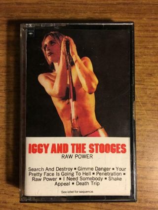 Iggy And The Stooges Raw Power Rare Cassette Tape Late Nite Bargain