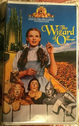 The Wizard Of Oz Vhs Tape In Spanish En Espanol Rare