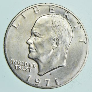 Specially Minted S Mark - 1971 - S 40 Eisenhower Silver Dollar - Rare 553