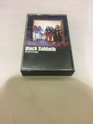 Black Sabbath Sabotage Vintage Rare Cassette Tape
