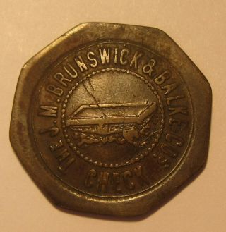 Rare The Brunswick & Balke Co.  Token Good For 5¢ In Trade A.  Mackay
