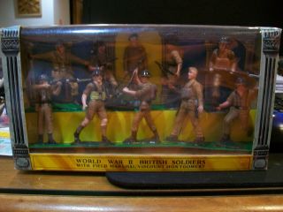 Rare Warriors Of The World Display Box World War 2 British With Fm Montgomery