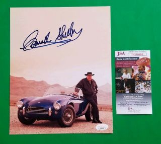 Rare - Carroll Shelby Signed 8 " X10 " Color Photo Certified Authentic With Jsa
