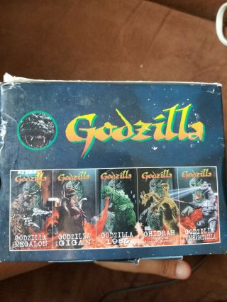Godzilla VHS 5 Biggest Battles Set Gigan Ghidrah Mechagodzilla 1985 Megalon Rare 4