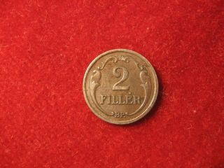 1940,  2 Filler.  Iron /fe,  Extra Fine / Aunc.  Very Rare Smooth Rim