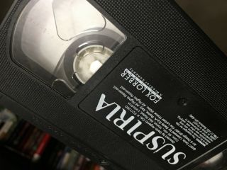 Suspiria (VHS,  1997) horror rare OOP Movie video tape Dario argento suspira 3