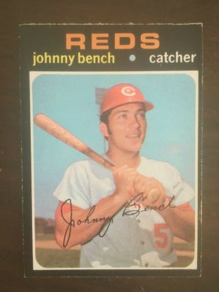 1971 O - Pee - Chee 250 Johnny Bench - Cincinnati Reds - Rare & Vintage