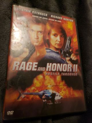 Rage And Honor Ii - Hostile Takeover (dvd,  2003) - Rare Oop Cynthia Rothrock