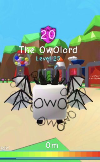 Bubble Gum Simulator Secret Pet The Owolord Extremely Rare