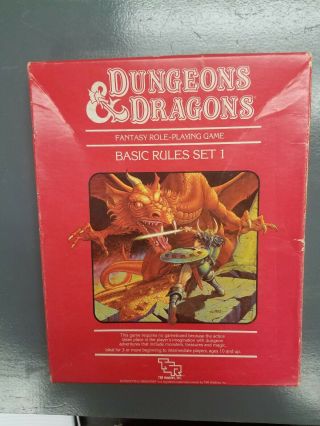 Dungeons & Dragons Basic Rules Set 1 Rare 1983