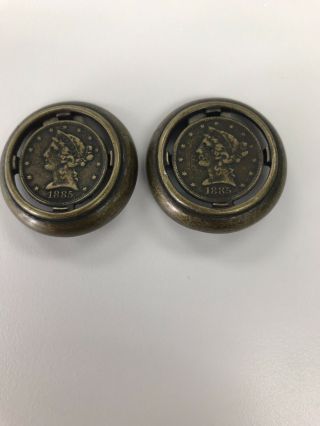 Rare 1885 Liberty Earings