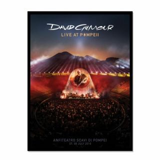 David Gilmour Pink Floyd Live Pompeii Rare Limited Lithograph 210 - Uk -