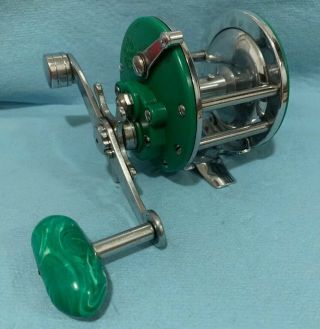 Penn 26 Monofil Conventional Fishing Reel Made In Usa (green Rare)