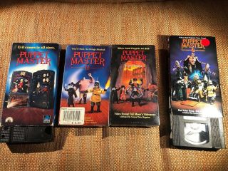 Puppet Master 1,  2,  3,  4 On Vhs - 2 Are - 2 Are - Cult Rare Horror