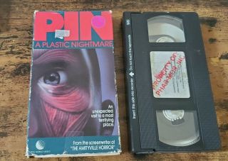 Pin A Plastic Nightmare 1988 Vhs World Video Tape Horror Thriller Rare Oop